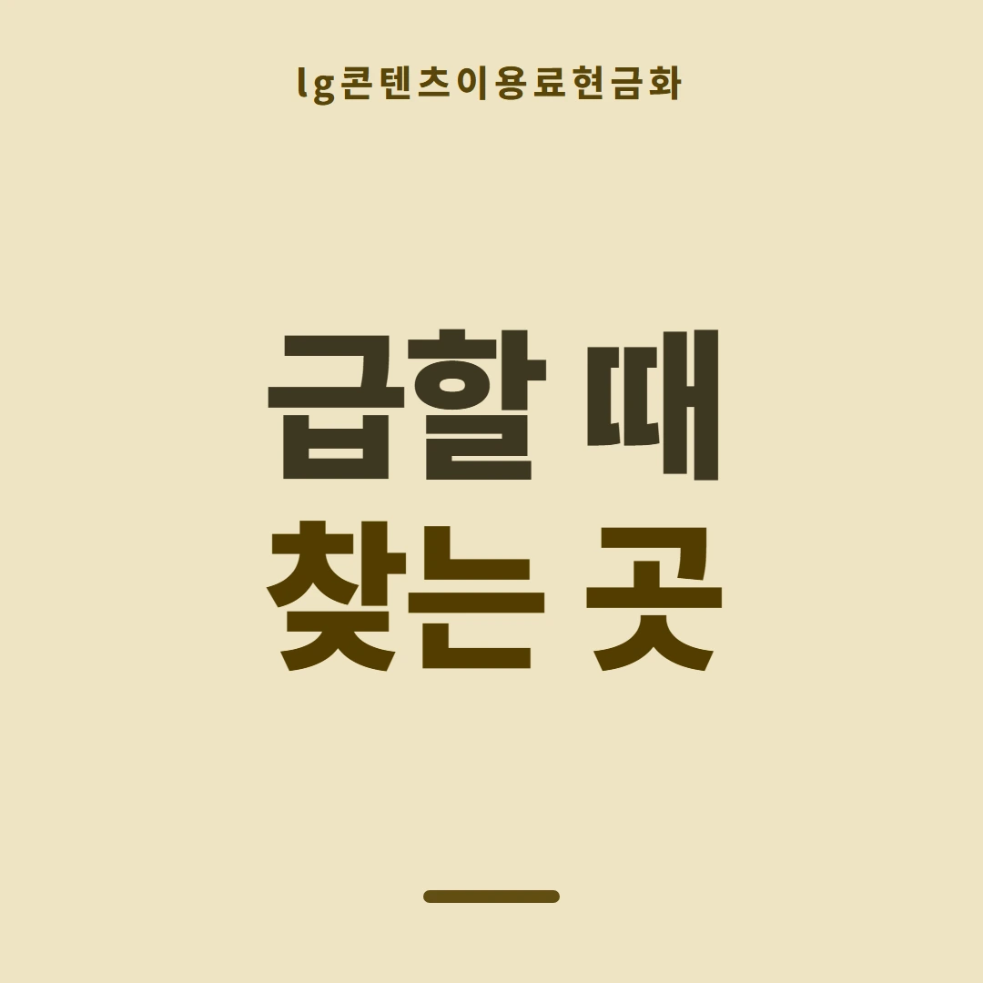 품티켓 LG 콘텐츠이용료 산정에 들어가는 값 안내 이미지